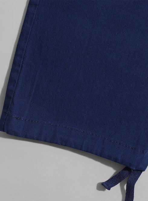 Marine Blue Cargo Pant - Khotwh